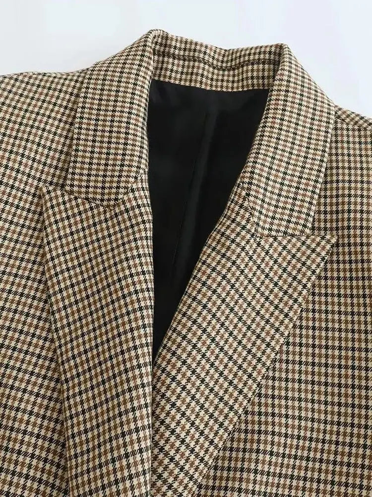 Brand & Belle | Klassischer Hahnentrittmuster-Blazer