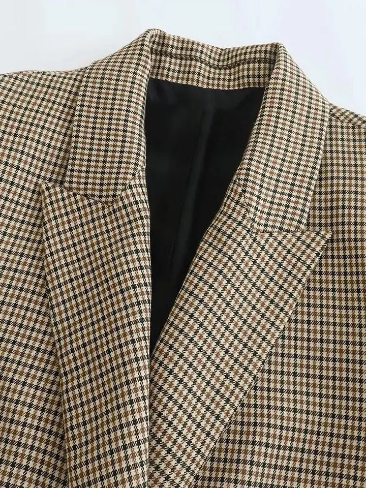 Brand & Belle | Klassischer Hahnentrittmuster-Blazer