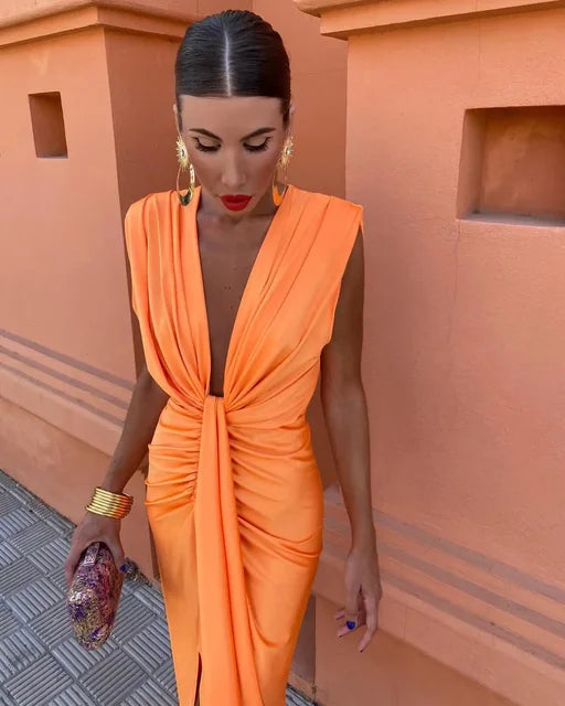 Yvaine - Elegantes Plissee-Kleid