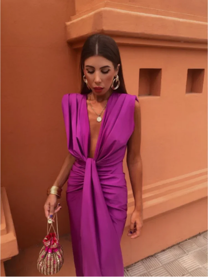 Yvaine - Elegantes Plissee-Kleid