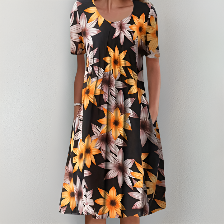 Helen - Klassisches geblümtes Kleid