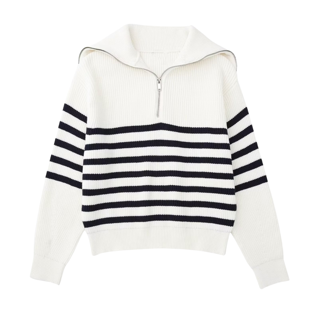 Brand & Belle | Viertel-Reißverschluss Pullover
