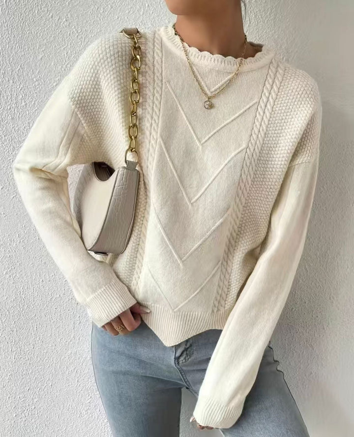 Viktoria Strickpullover – Eleganz & Komfort vereint
