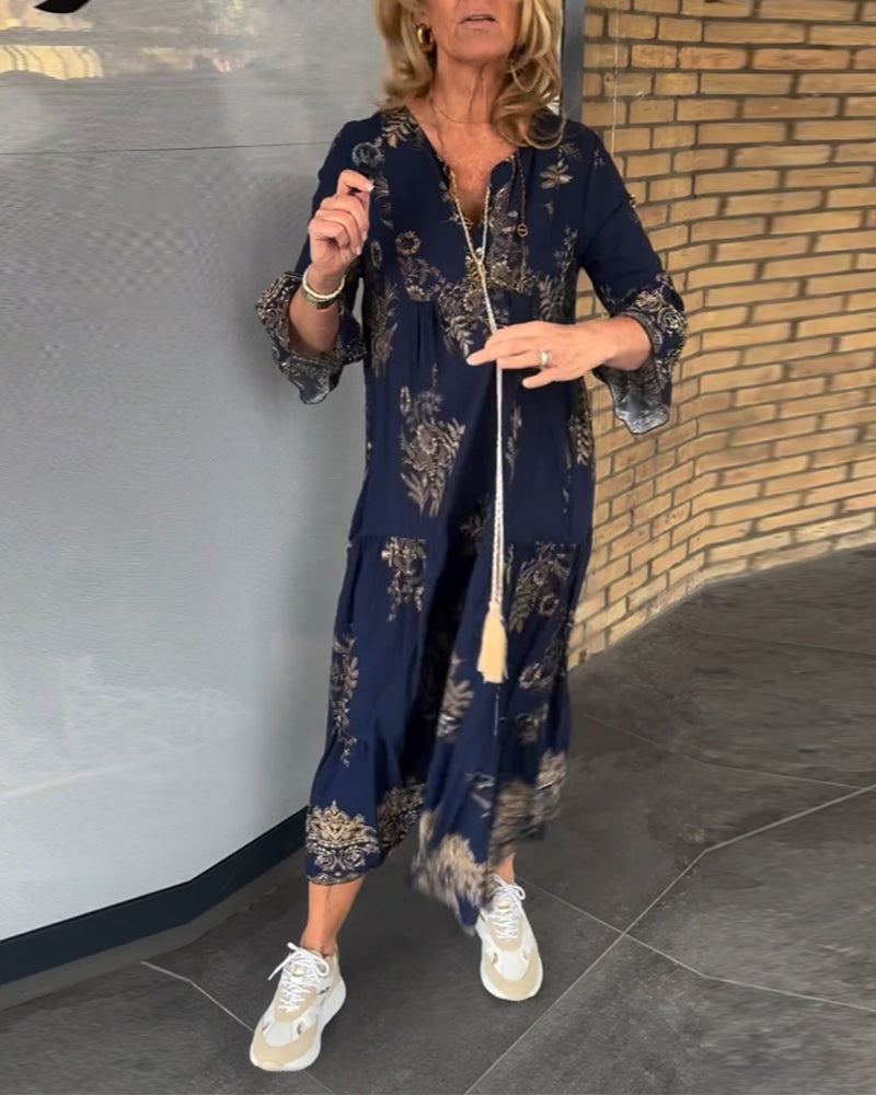 Susan | Elegantes Boho Maxikleid
