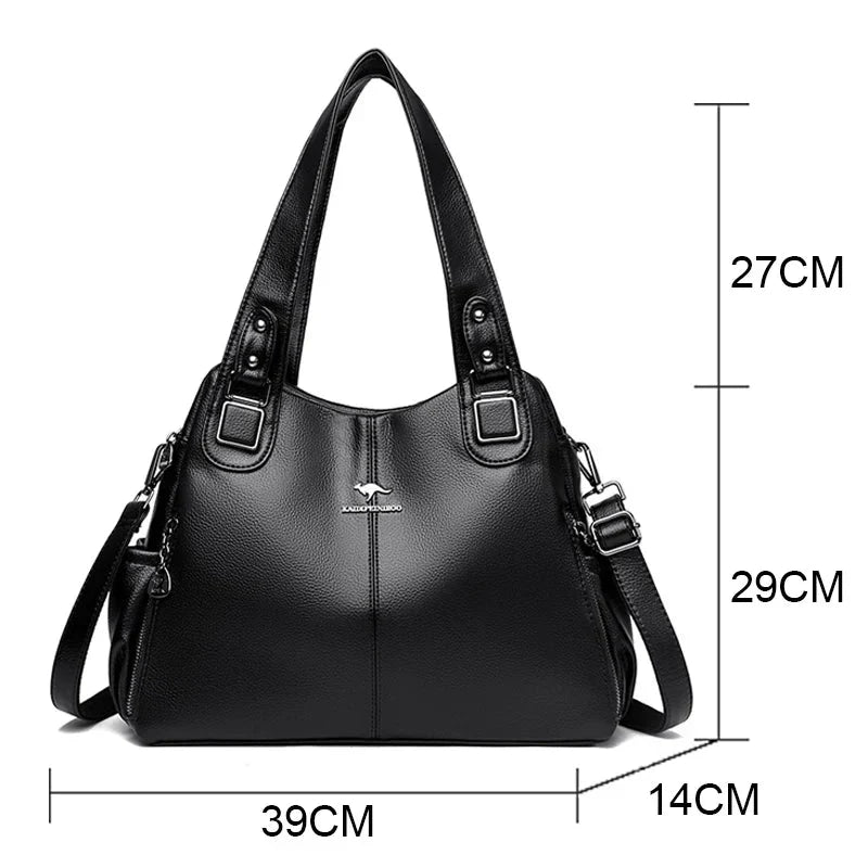 Indien™ Klassische Vintage Leder Schultertasche