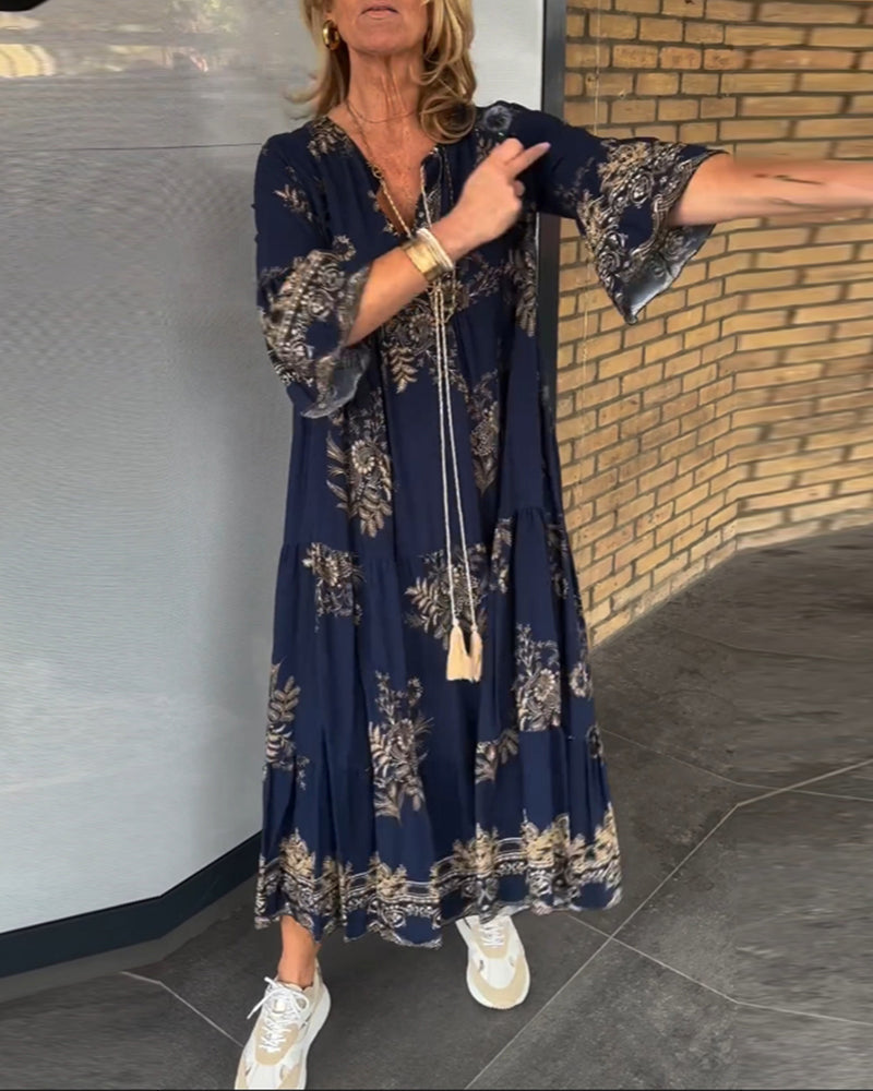 Susan | Elegantes Boho Maxikleid