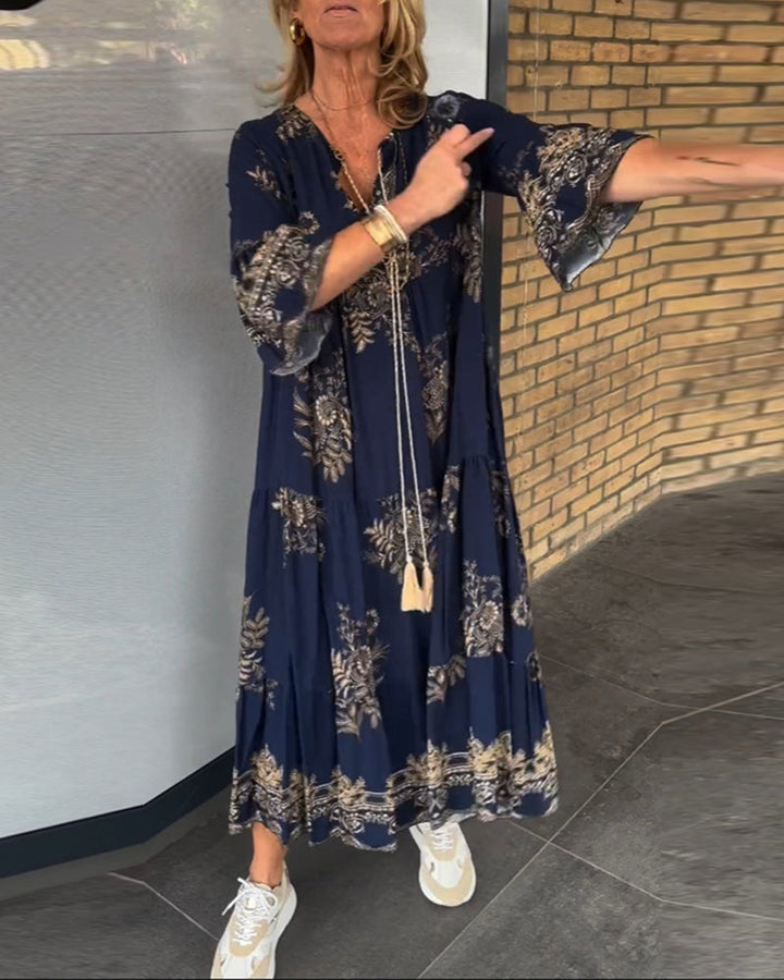 Susan | Elegantes Boho Maxikleid