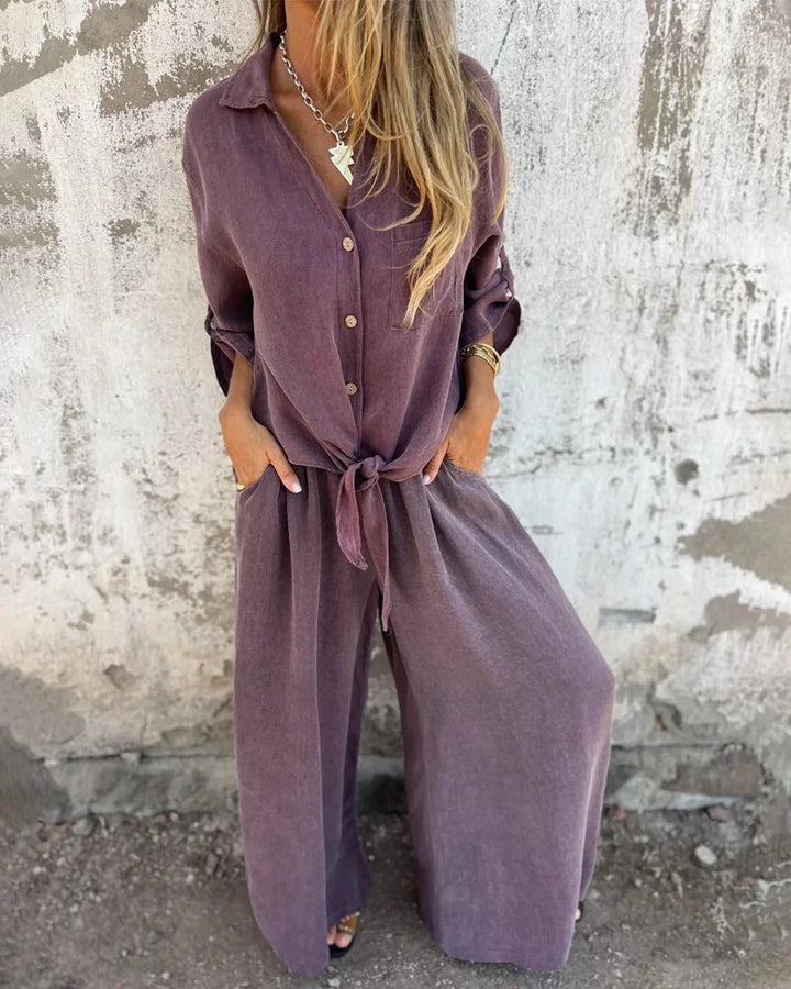 Noa – Bequemer Co-ord-Set aus Leinenmix