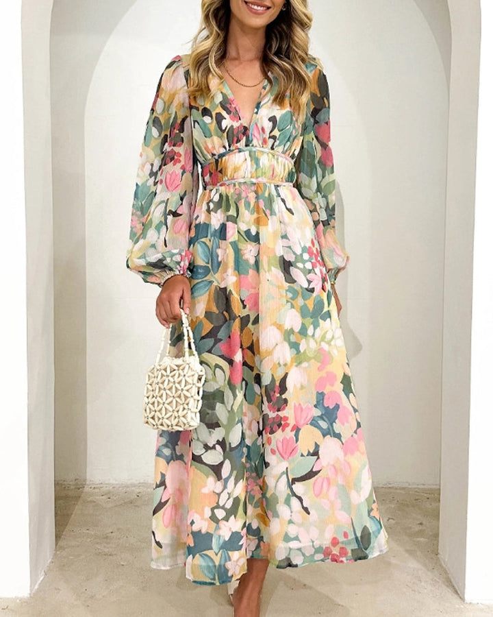 Elvira - Langärmliges Boho-Kleid