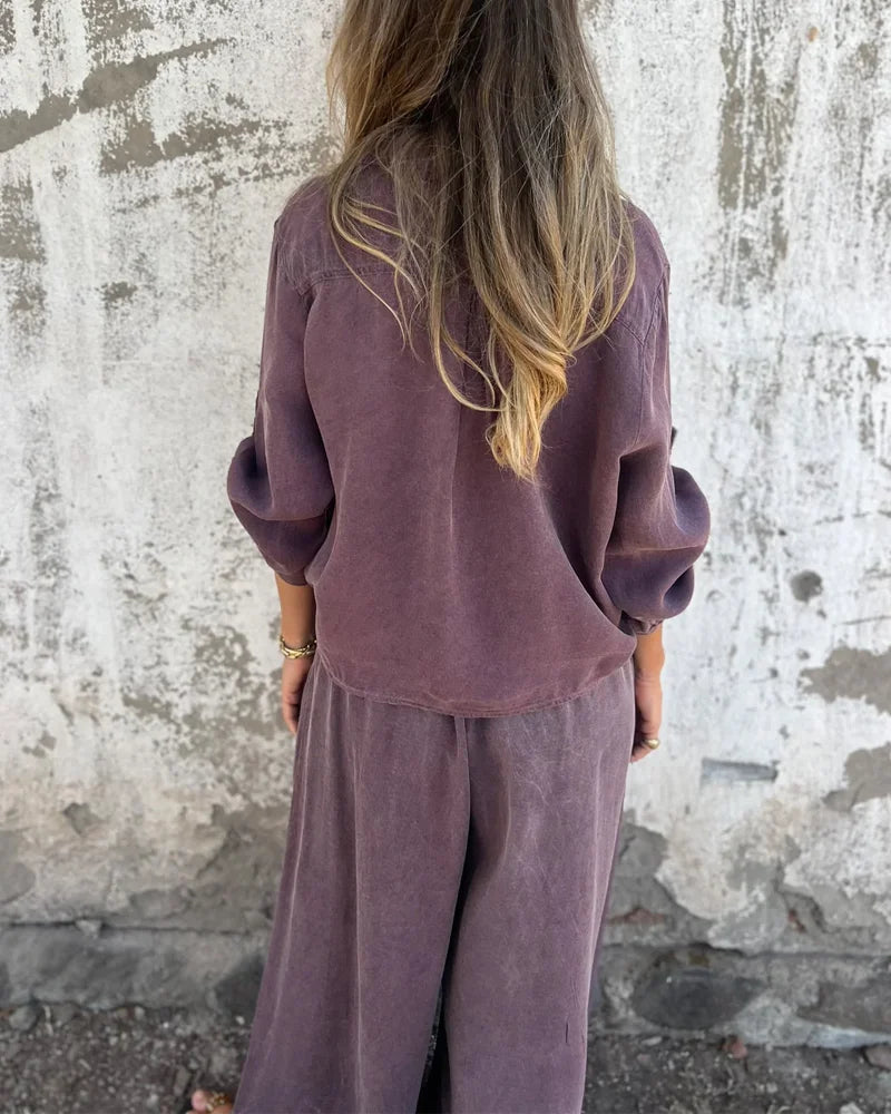 Noa – Bequemer Co-ord-Set aus Leinenmix