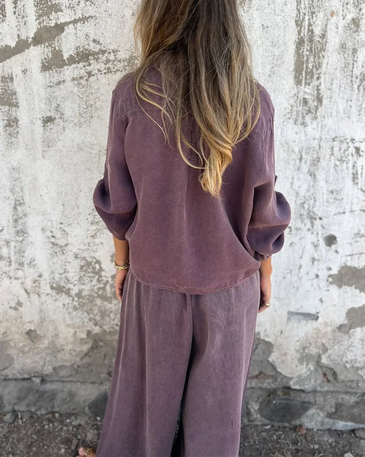 Noa – Bequemer Co-ord-Set aus Leinenmix