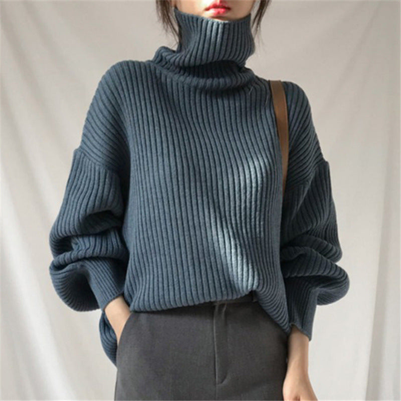 Brand & Belle | Luxuriöser Rollkragenpullover mit Ballonärmeln