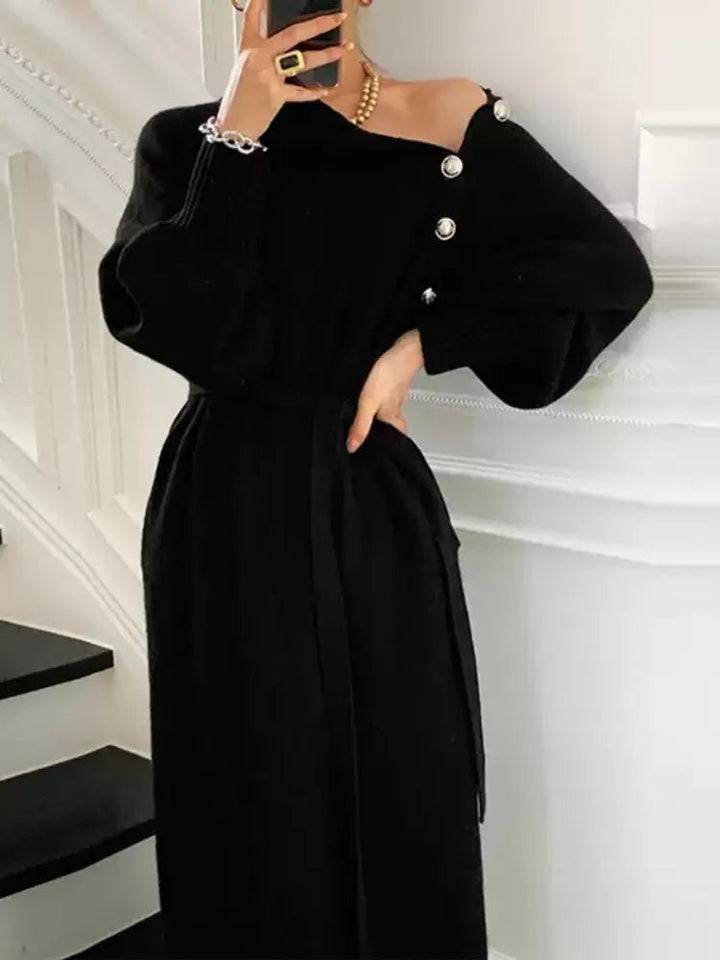 Sophia - Elegantes Rollkragenkleid