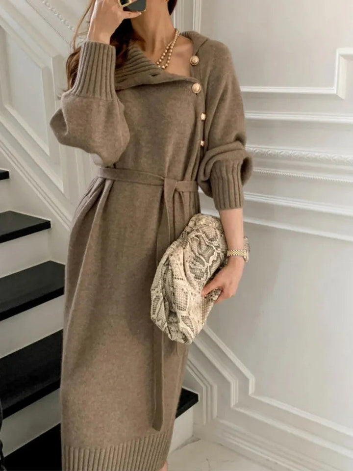 Sophia - Elegantes Rollkragenkleid