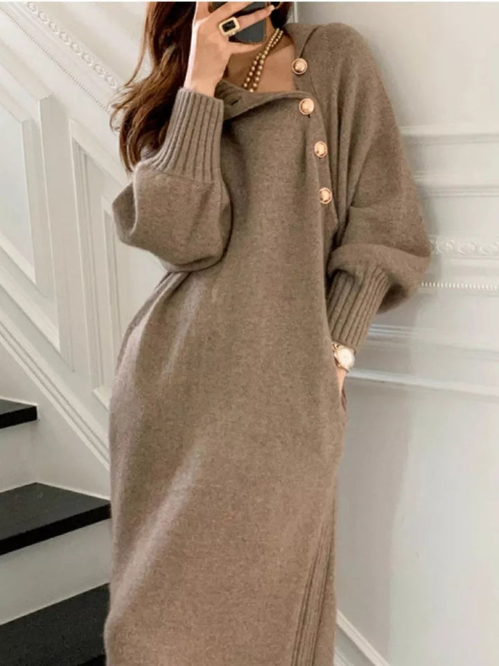 Sophia - Elegantes Rollkragenkleid