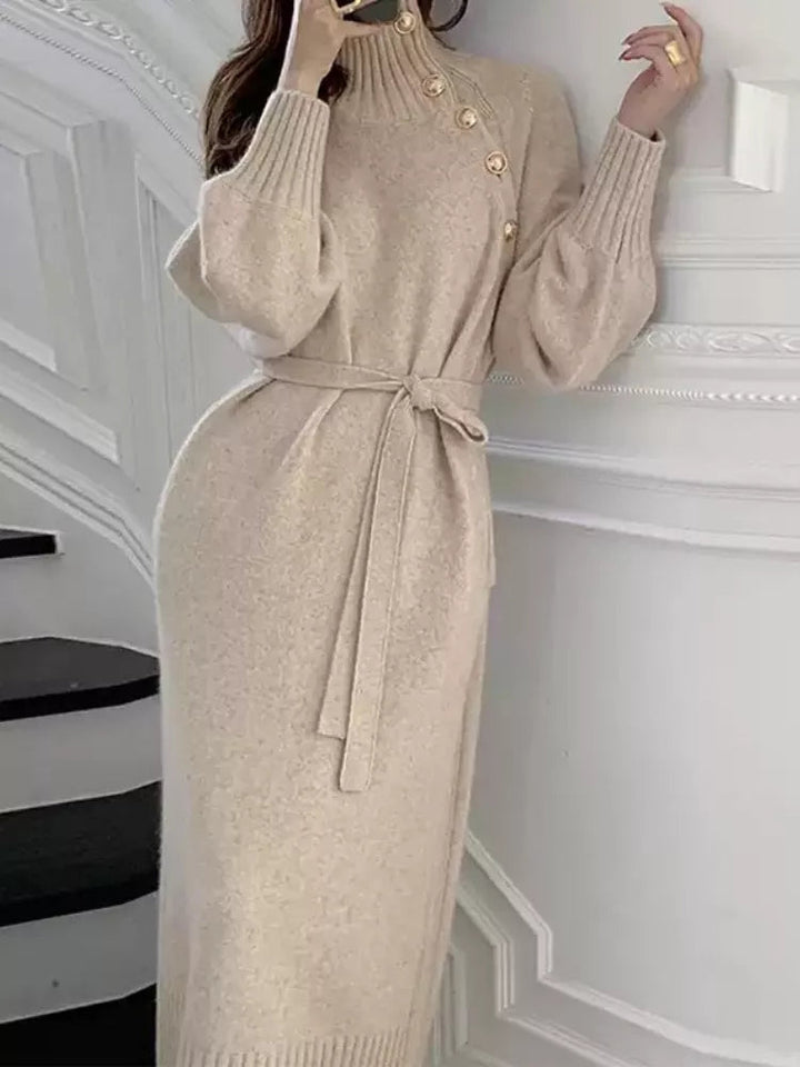 Sophia - Elegantes Rollkragenkleid