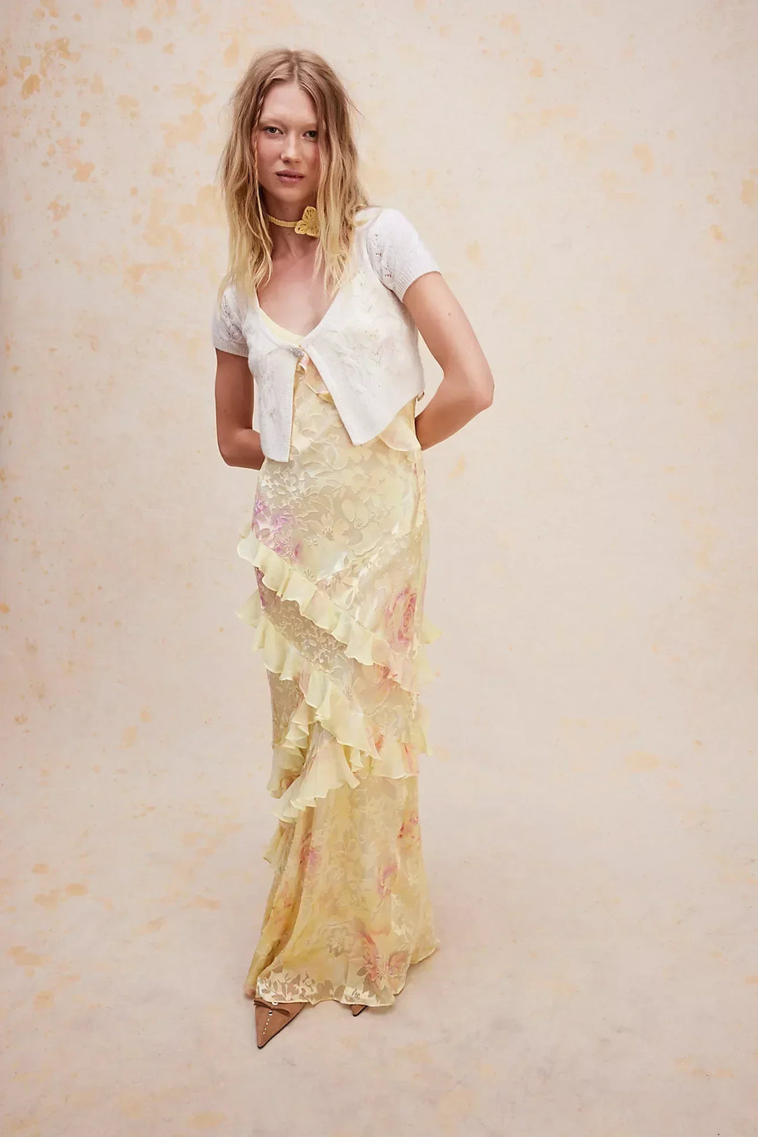 Amanda - Leichtes ärmelloses Maxikleid