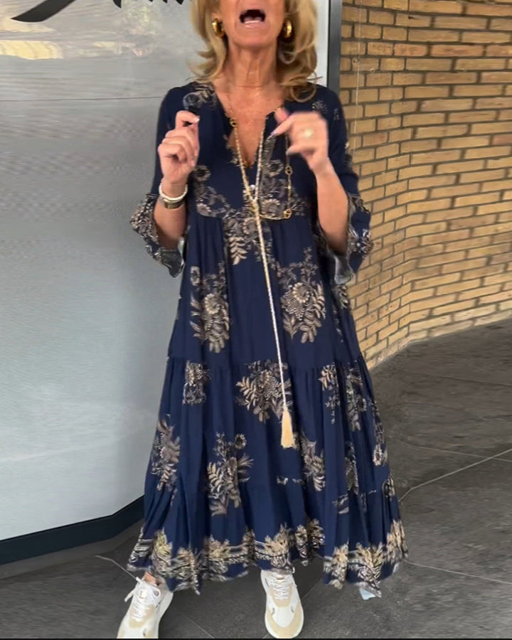 Susan | Elegantes Boho Maxikleid