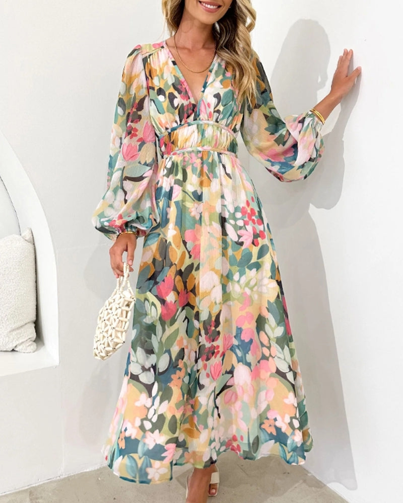 Elvira - Langärmliges Boho-Kleid