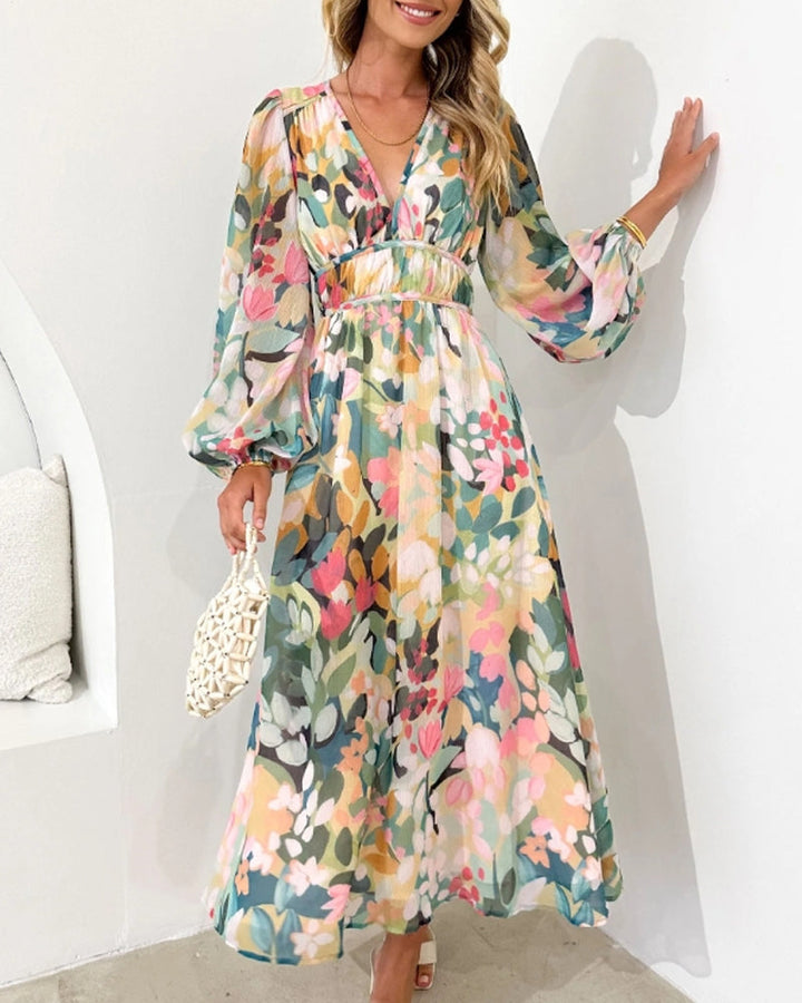 Elvira - Langärmliges Boho-Kleid