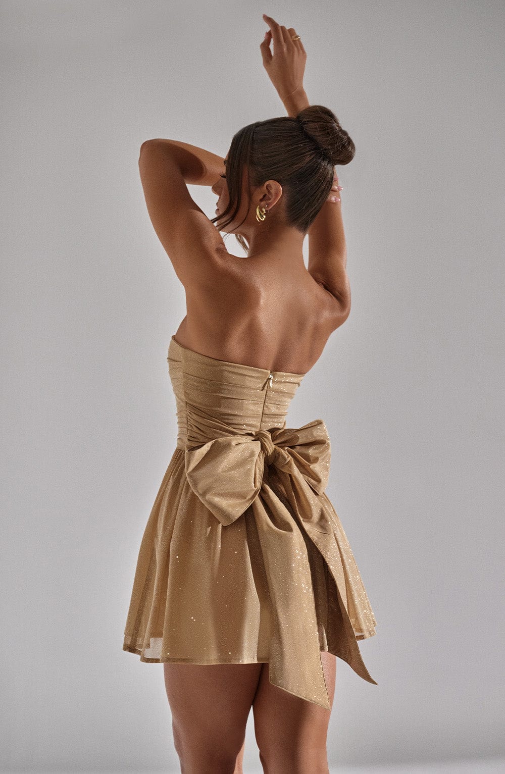 Brand & Belle | Katrina Mini Kleid - Gold Glitzer