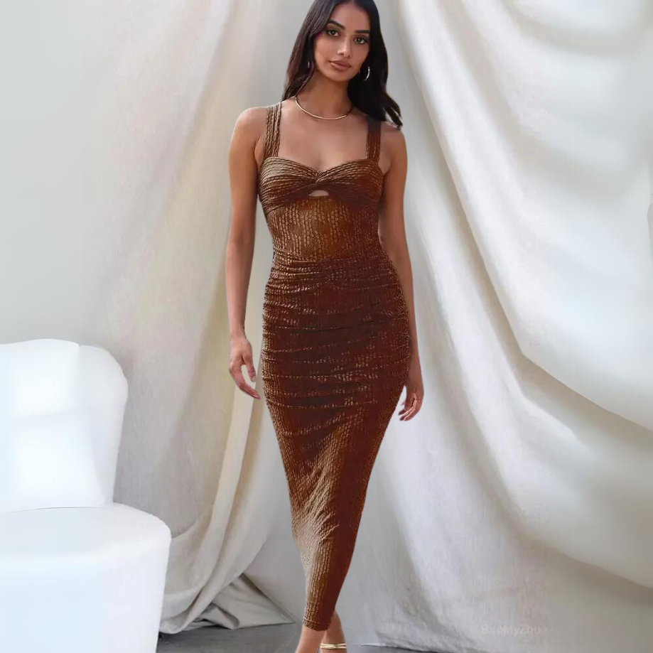 Brand & Belle | Pamela Figurbetontes Langes Sommerkleid
