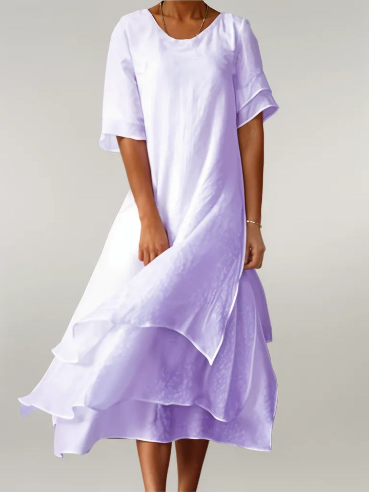 Abigail™ - Kleid mit unregelmäßigem V-Ausschnitt