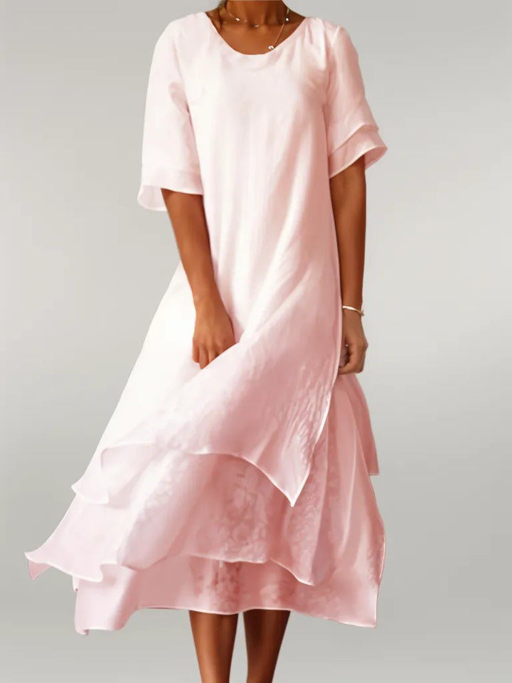 Abigail™ - Kleid mit unregelmäßigem V-Ausschnitt