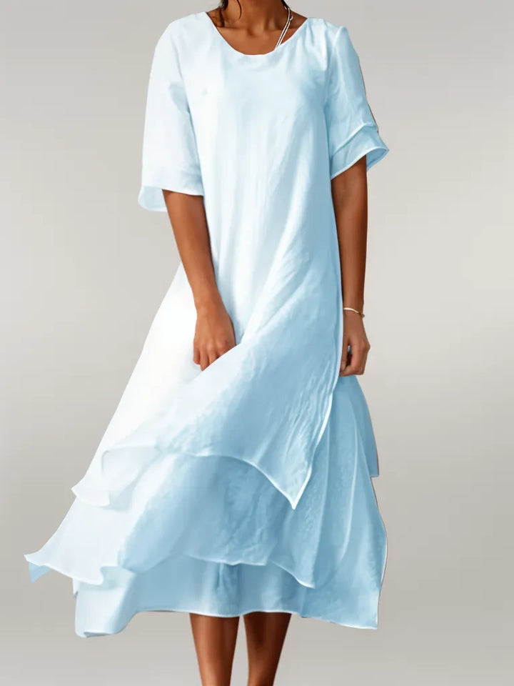 Abigail™ - Kleid mit unregelmäßigem V-Ausschnitt
