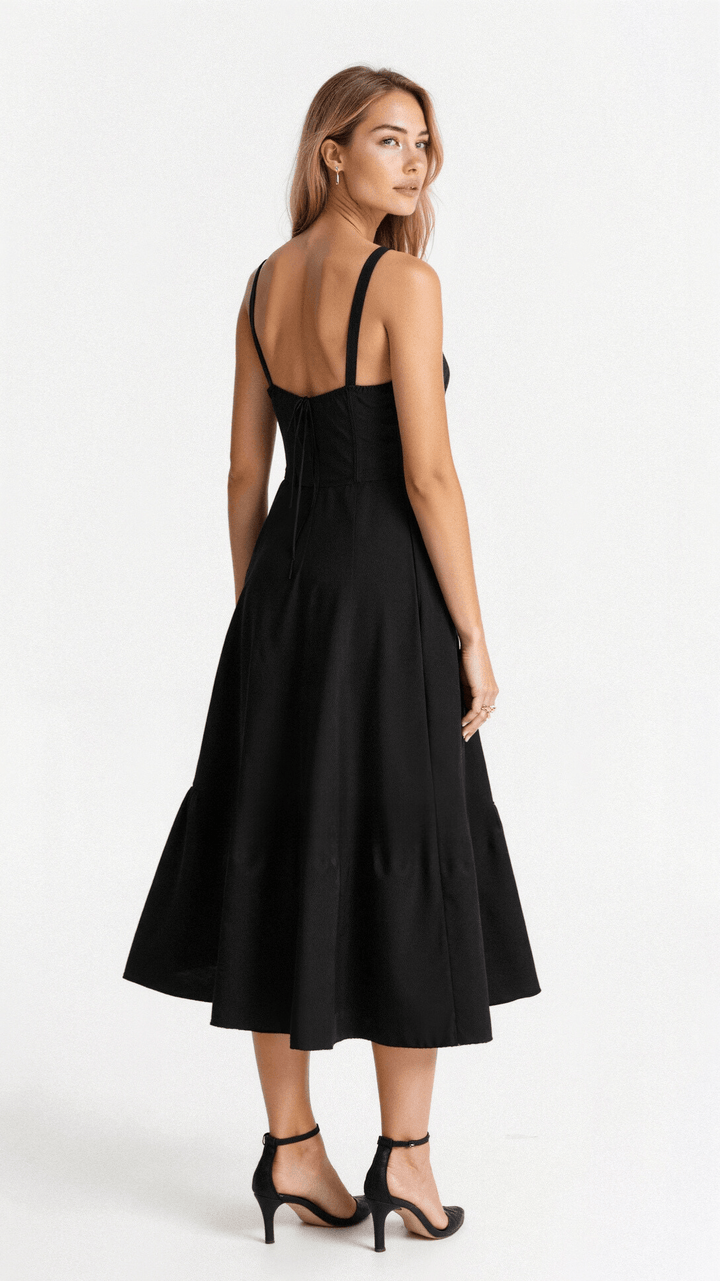 Ilona | Midi Taillenkleid