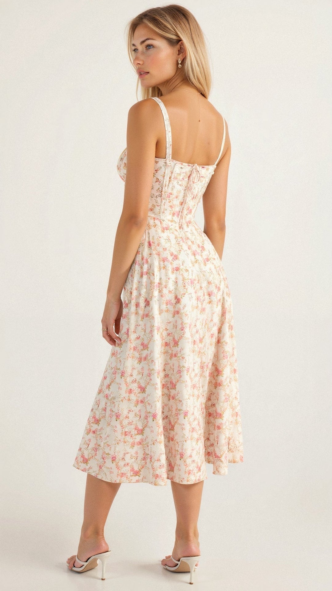 Ilona | Midi Taillenkleid