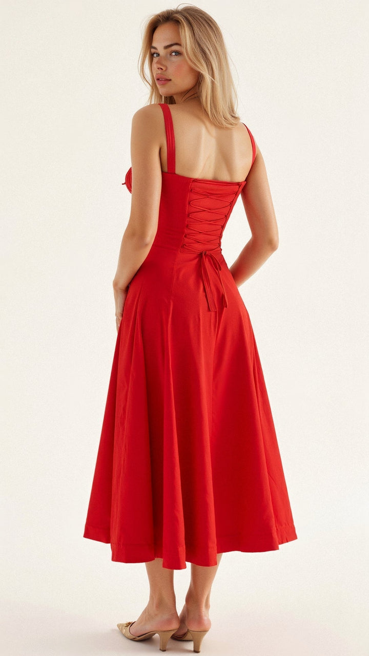 Ilona | Midi Taillenkleid