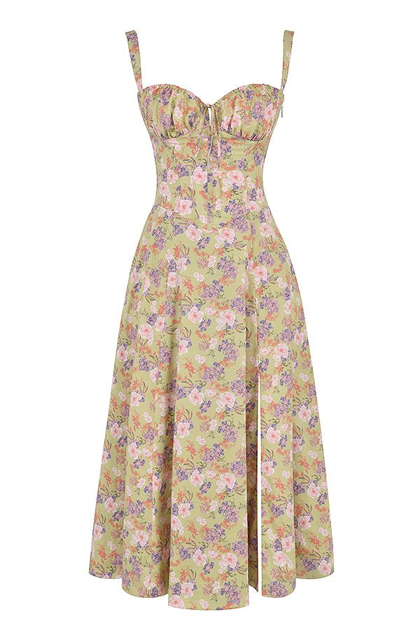 Ilona | Midi Taillenkleid