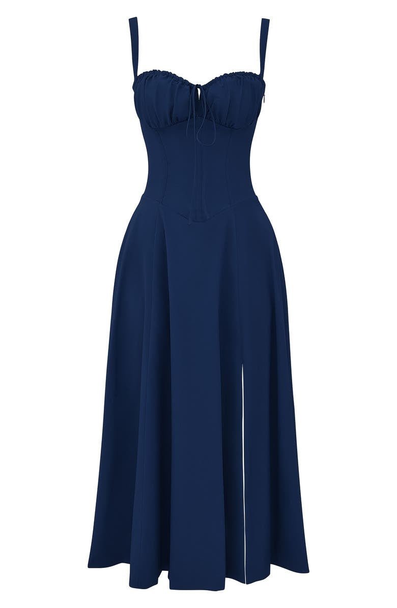 Ilona | Midi Taillenkleid