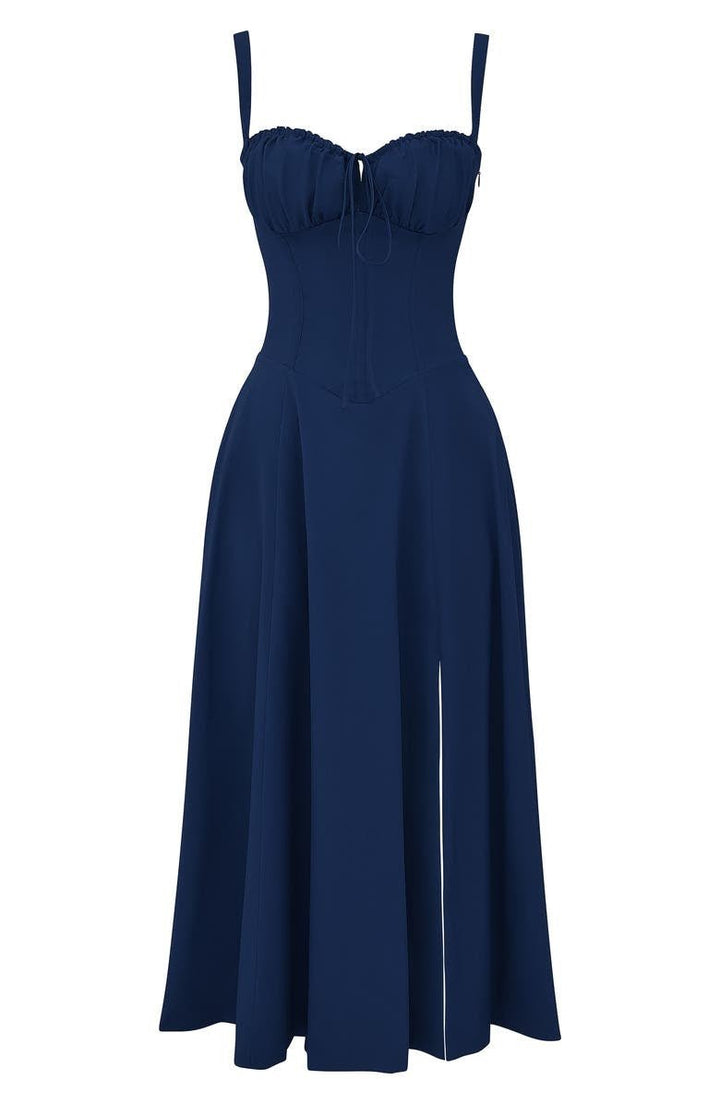 Ilona | Midi Taillenkleid