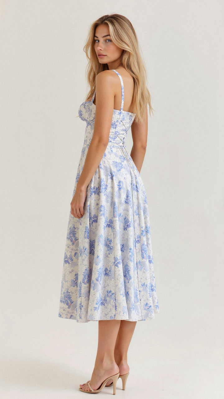 Ilona | Midi Taillenkleid