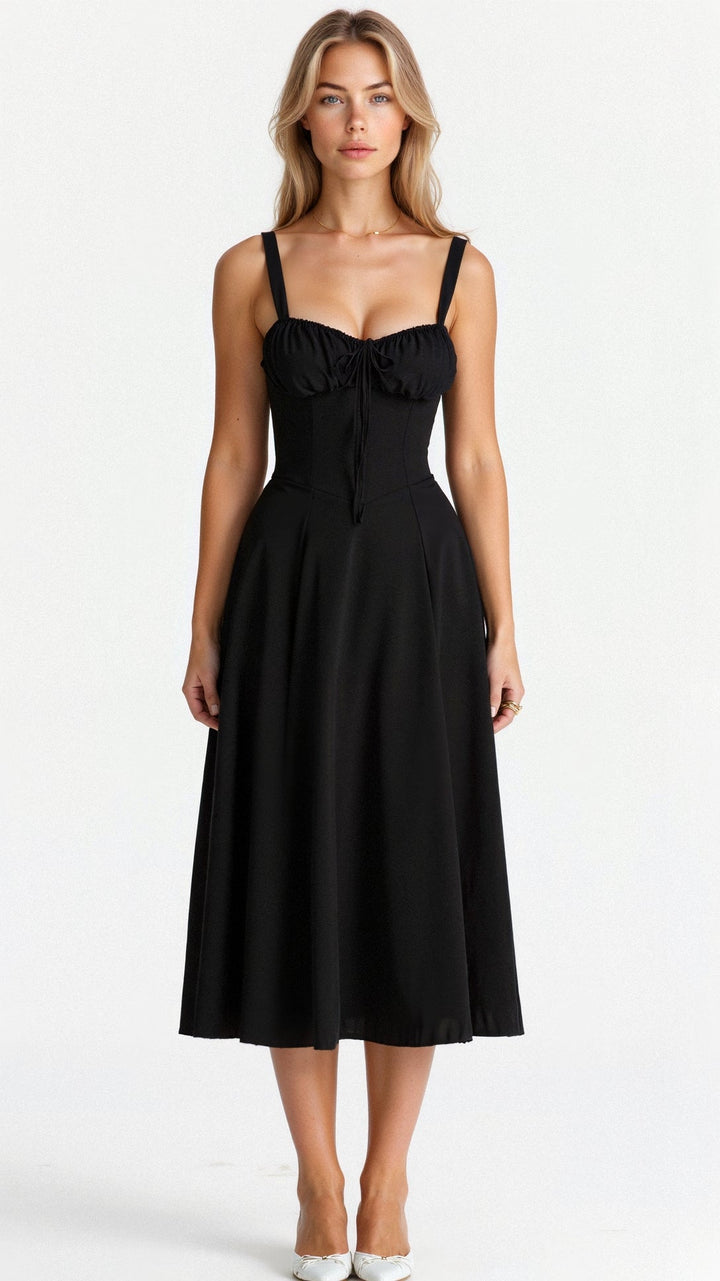 Ilona | Midi Taillenkleid