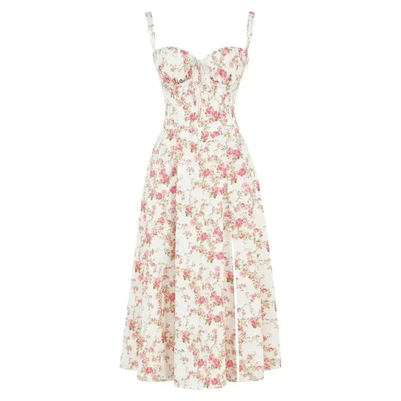 Ilona | Midi Taillenkleid