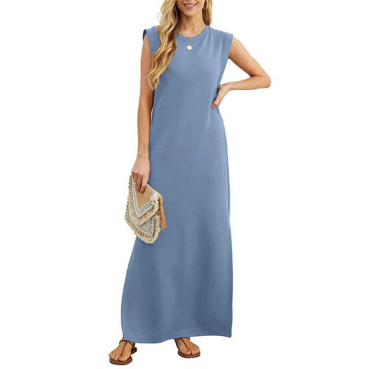 Emma - Langes Fluid Anti-Falten Kleid
