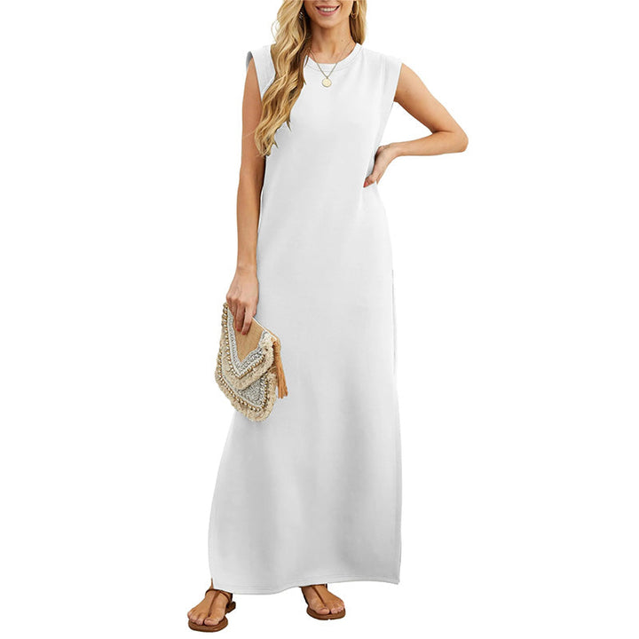 Emma - Langes Fluid Anti-Falten Kleid