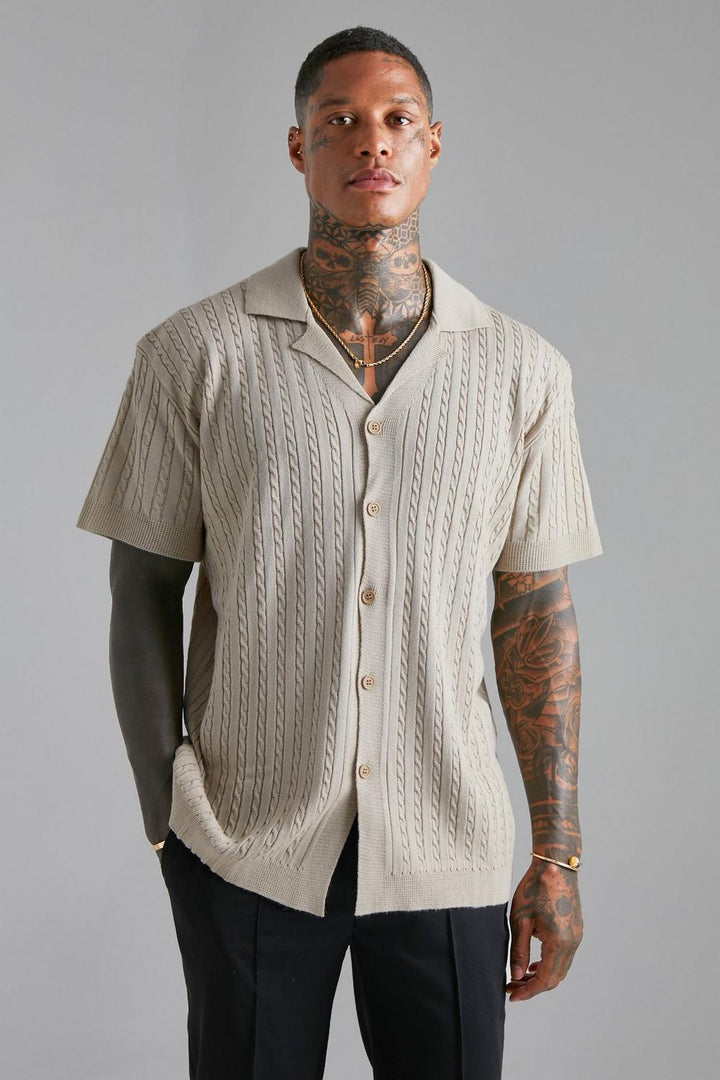 Brand & Belle | Abu Dhabi Oversized Kabelstrickhemd