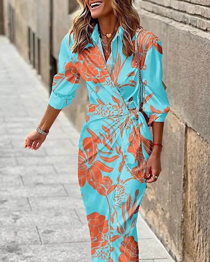 Vera - Bedrucktes Midikleid