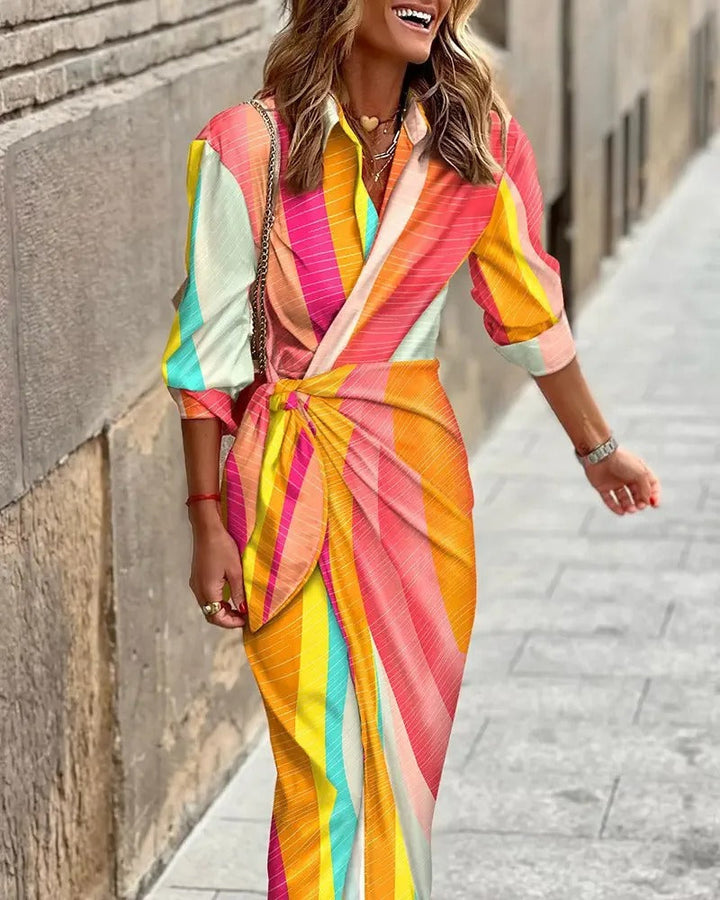 Vera - Bedrucktes Midikleid