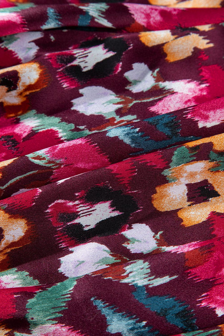 Yara™ | Geschichtetes Kleid mit Blumen und Rüschen